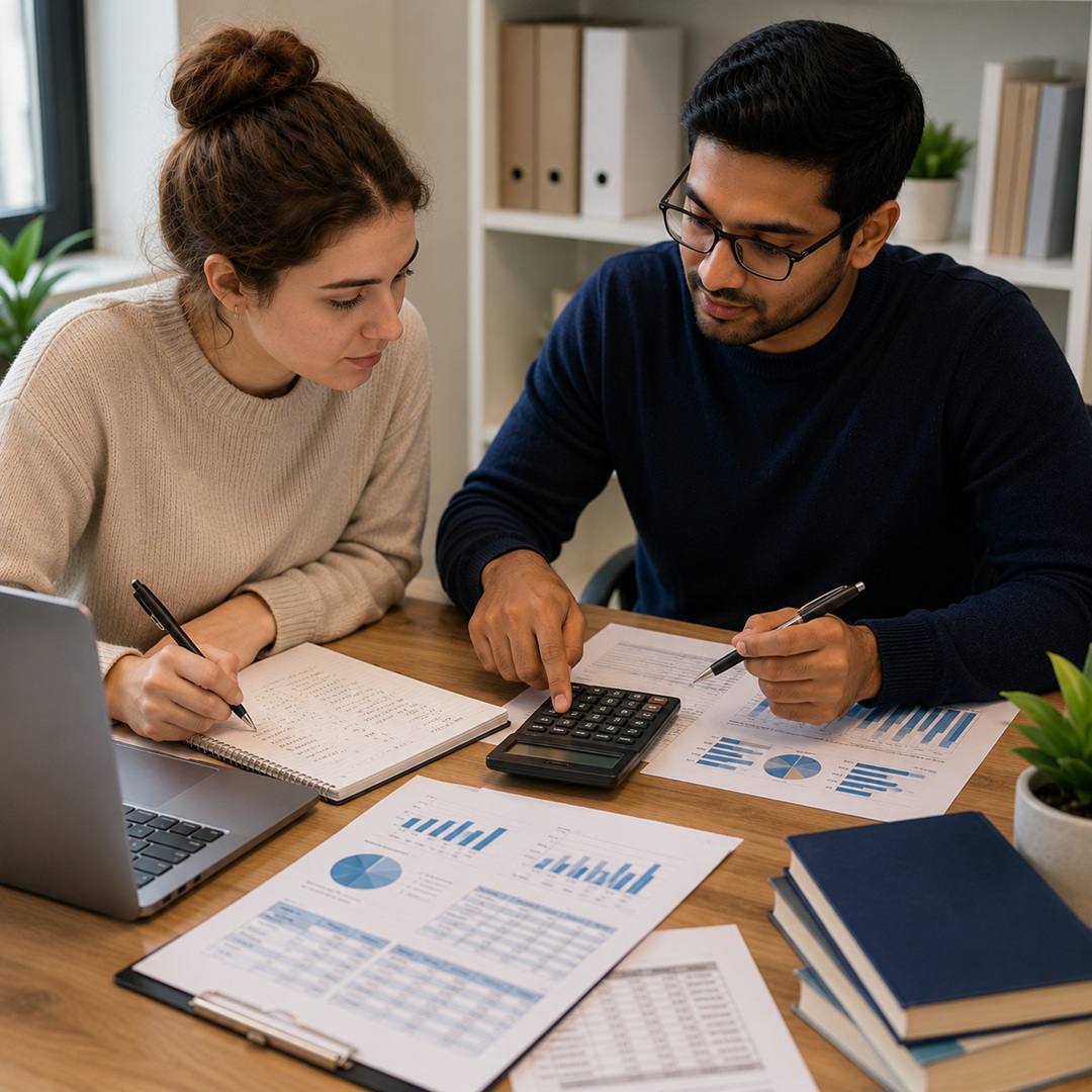 Accounting calculations and financial analysis tutoring support